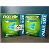 Image 1 : Lot of 2 Boxes of Nicorette Gum; Quit Smoking Aid - Value Size Boxes; 210 PCS per box! Extreme Mint