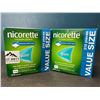 Image 1 : Lot of 2 Boxes of Nicorette Gum; Quit Smoking Aid - Value Size Boxes; 210 PCS per box! Extreme Mint