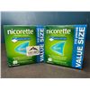 Image 1 : Lot of 2 Boxes of Nicorette Gum; Quit Smoking Aid - Value Size Boxes; 210 PCS per box! Extreme Mint