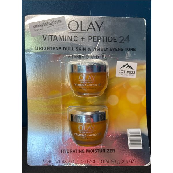 Lot of 1 OLAY Regenerist Vitamin C + Peptide 24 Hydrating Moisture Set - 2pack