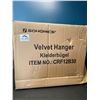 Image 1 : Lot of 1 Box of Velvet Coat Hangers - Pack of approx. 30 PCS