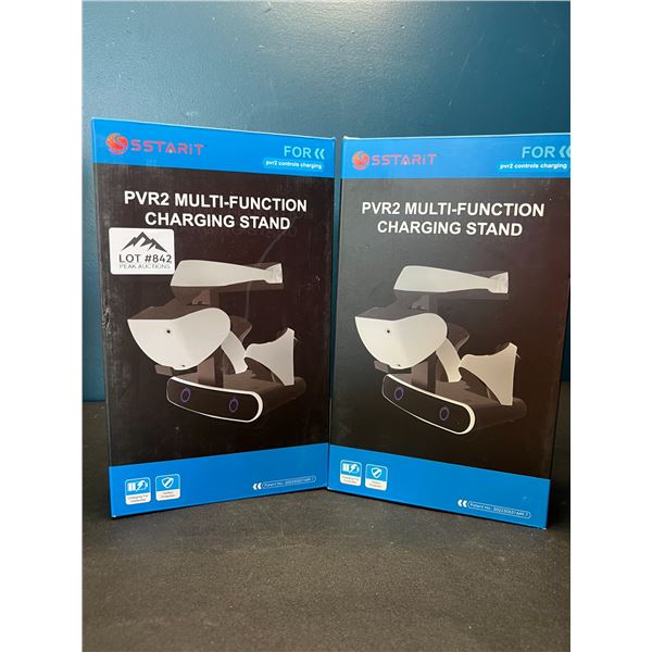 Lot of 2 Playstation VR2 Multi-Function Charging Stands