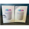 Image 1 : Lot of 2 USB Colorful Mini Desktop Humidifiers