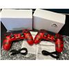 Image 1 : Lot of 2 Wireless Double-Shock Controllers For Playstation 4 (PS4) - Camo Design (Red)