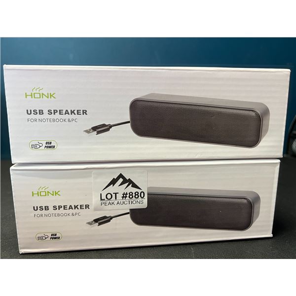 Lot of 2 USB Speakers for Notebook & PC