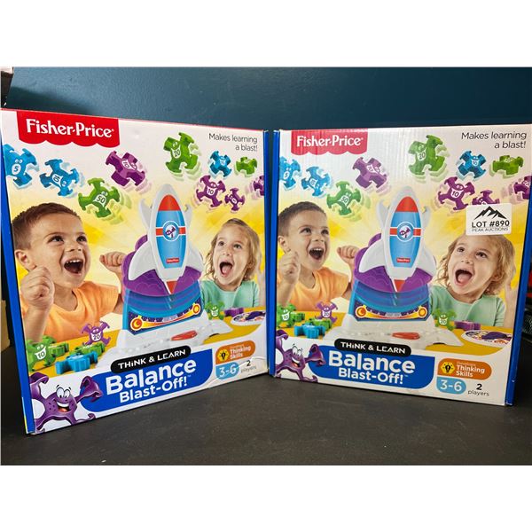 Lot of 2 Fisher Price Balance Blast-Off Toys