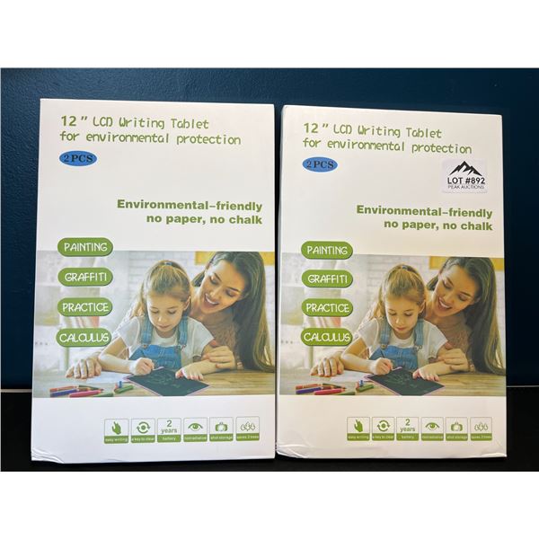 Lot of 2 LCD Writing Tablets - 12 inch