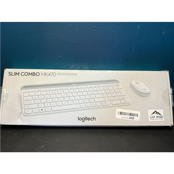 Lot of 1 Logitech Slim Combo MK470 Keyboard & Mouse Combo