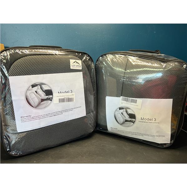 Lot of 2 Tesla Model 3 Car Seat Covers