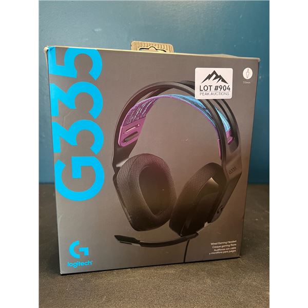 Lot of 1 Logitech G335 Wired Gaming Headset - Compatible with PC, Playstation, Xbox, Nintendo Switch