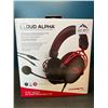 Image 1 : Lot of 1 HyperX Cloud Alpha Pro Gaming Headset - for PC, Playstation, Xbox, Mobile, Switch, & VR