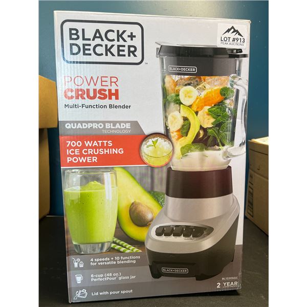 Lot of 1 Black+Decker Power Crush Multi-Function Kitchen Blender