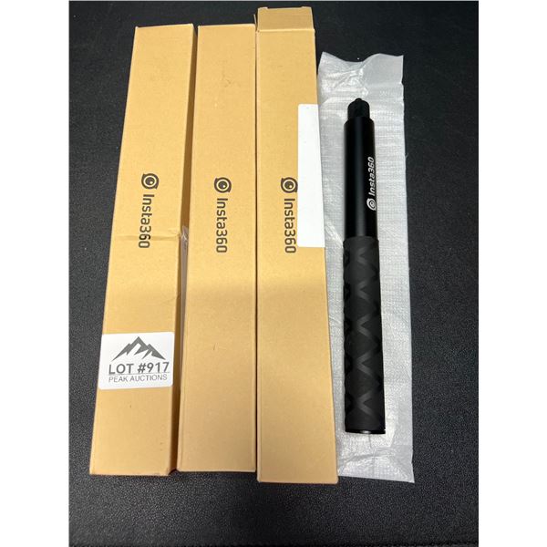 Lot of 3 Insta360 Selfie Sticks