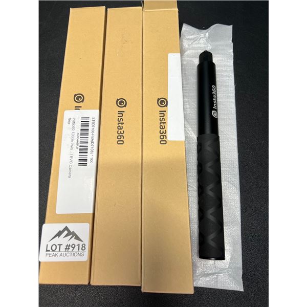 Lot of 3 Insta360 Selfie Sticks