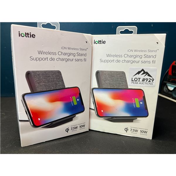 Lot of 2 iottie iON Wireless Charging Stands