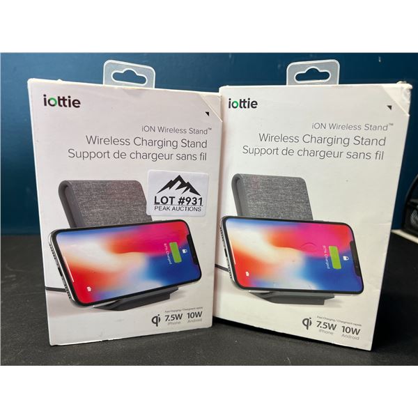 Lot of 2 iottie iON Wireless Charging Stands