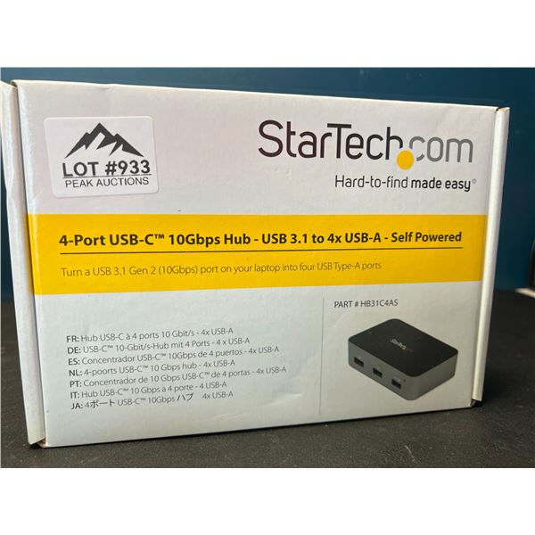 Lot of 1 StarTech 4-Port USB-C Hub