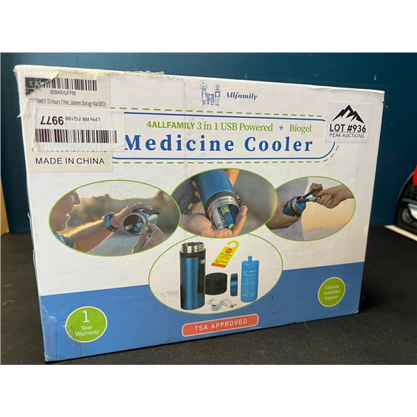 Lot of 1 Medicine Cooler - USB Powered - 72Hour Cooler