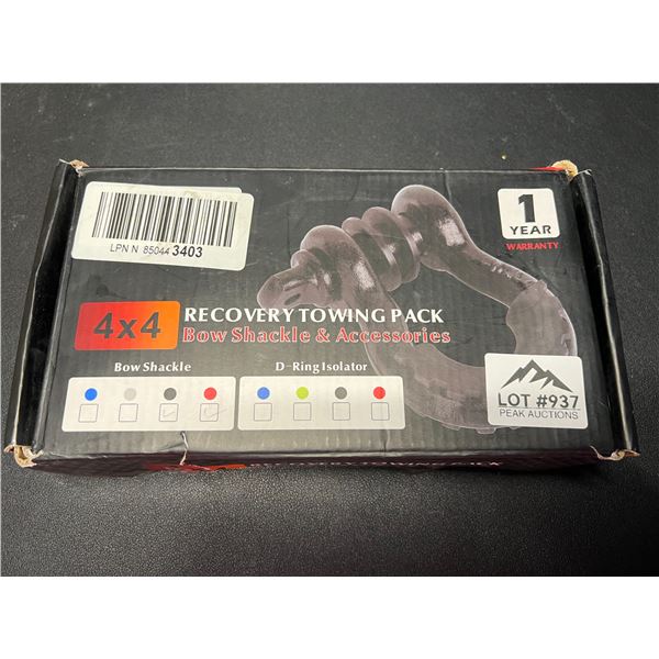Lot of 1 4x4 Tow Hook Shackle Set
