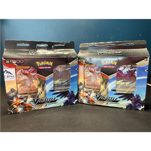 Lot of 2 Pokemon V-Battle Card Decks