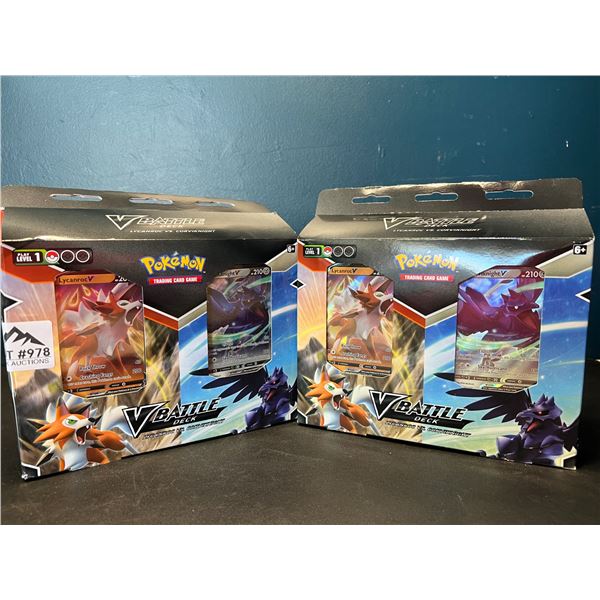 Lot of 2 Pokemon V-Battle Card Decks
