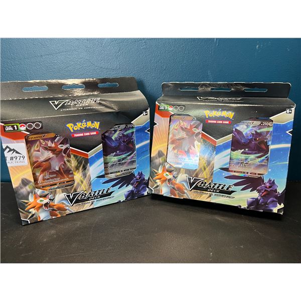 Lot of 2 Pokemon V-Battle Card Decks