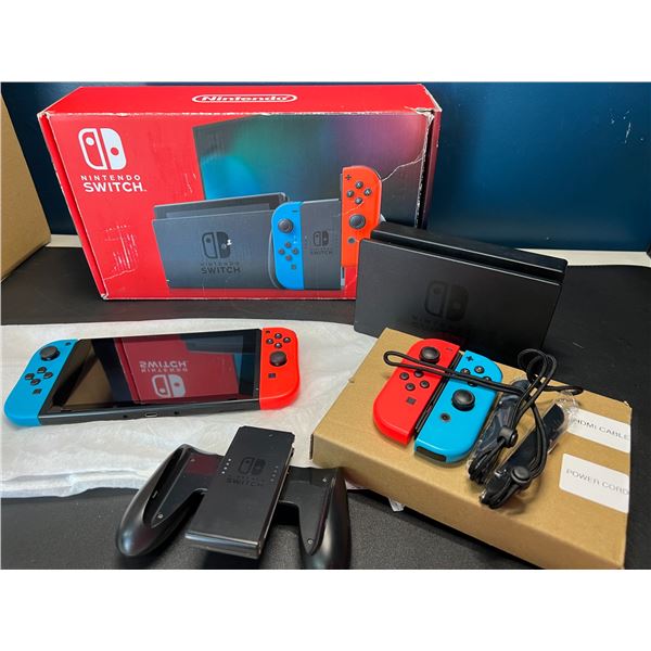 Lot of 1 Nintendo Switch Console - Used - Works Great! With All Cords, Dock, & Controllers!!