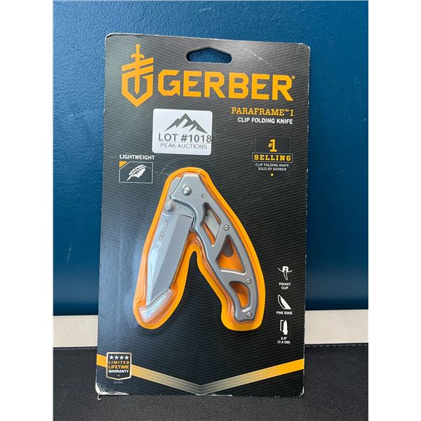 Lot of 1 Gerber Parframe I Clip Folding Knife