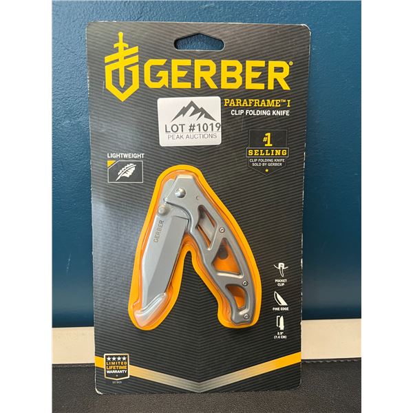 Lot of 1 Gerber Parframe I Clip Folding Knife