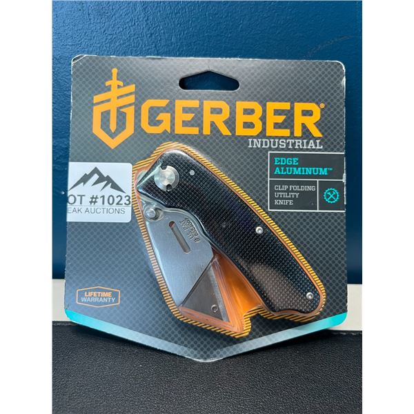 Lot of 1 Gerber Industrial Edge Aluminum Clip Folding Utility Knife