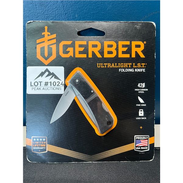 Lot of 1 Gerber Ultralight L.S.T. Folding Knife