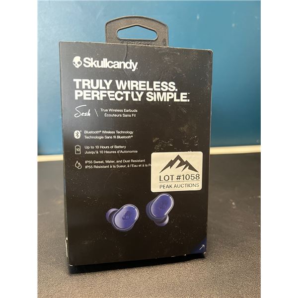 Lot of 1 Pair of Skullcandy "Sesh" True Wireless Bluetooth Earbuds - Used