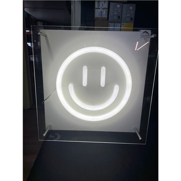 Lot of 1 Neon Smiley Face Sign - Large Size - Used