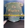 Image 3 : Lot of 1 Large Metal Sign - "The Garden Chapel" - Used