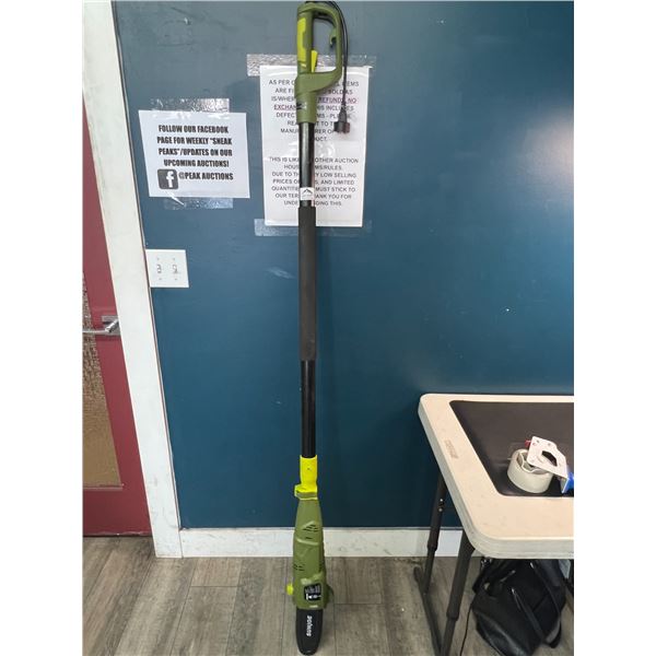 Lot of 1 Sunjoe Telescoping Electric Pole Chain Saw - Extends to 8.7ft - Used