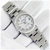 Image 2 : Rolex 31MM White Roman Datejust Wristwatch With Oyster Band With Box