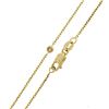 Image 5 : NEW 14K Yellow Gold .12 ctw Bezel Set Round Diamond by the Yard 16" Chain Neckla
