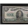 Image 3 : 1923 Dominion of Canada $1.00 Paper Bill