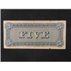 Image 5 : 2 Confederate States of America $5 Bills 1861 + 1862 