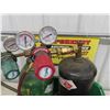 Image 2 :  Small Oxy / Acetylene Tank Set Up with Hoses + Cutting Torch