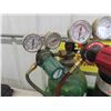 Image 3 :  Small Oxy / Acetylene Tank Set Up with Hoses + Cutting Torch