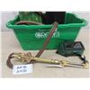 Image 4 :  Small Oxy / Acetylene Tank Set Up with Hoses + Cutting Torch