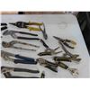 Image 4 : Various Pliers, Crescent Wrenches, Channel Locks, Vice Grips, Snips with Plastic Tool Box