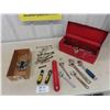 Image 1 : Tool Box with 1/4" + 3/8" Sockets, Ratchets, Wrenches, Crescent Wrenches