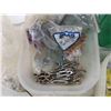 Image 8 : Tub Loaded with Bolts, Screws, Roller Chain, Washers, plus more