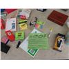 Image 8 : Office Supplies ; Desk Organizer, Staples, Pens, Label Maker, Sticky Notes, CDs, Yarn,