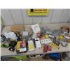 Image 1 : Quantity of Electrical Supplies ; Timer, Power Bar, Plugs, Switches, Cover Plates, Box 