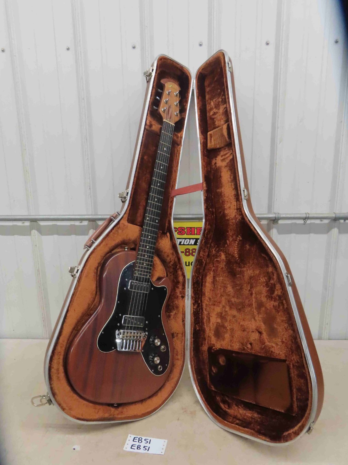 Ovation Solid Body Electric 6 String Guitar with Original Fitted Case