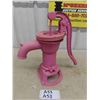 Image 1 : McDougall Co. Hand Water Pump - Vintage Farm Cast Iron, Painted Pink - 