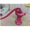 Image 5 : McDougall Co. Hand Water Pump - Vintage Farm Cast Iron, Painted Pink - 